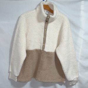 Calvin Klein Sherpa Sweater / Jacket Sz L